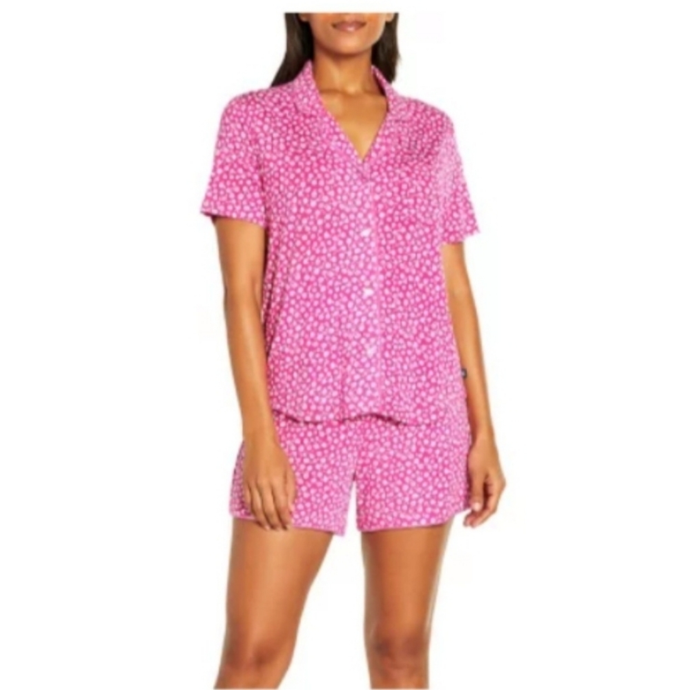 (Ew)GAP Women's Notch Collar Pajama Set